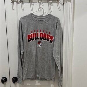 Georgia Bulldogs Gray Long Sleeve Shirt small